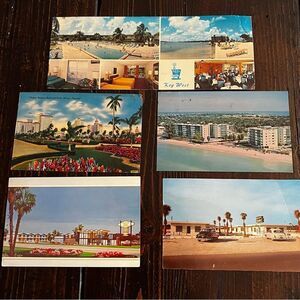Vintage Florida Hotel Postcards (Set of 5)
